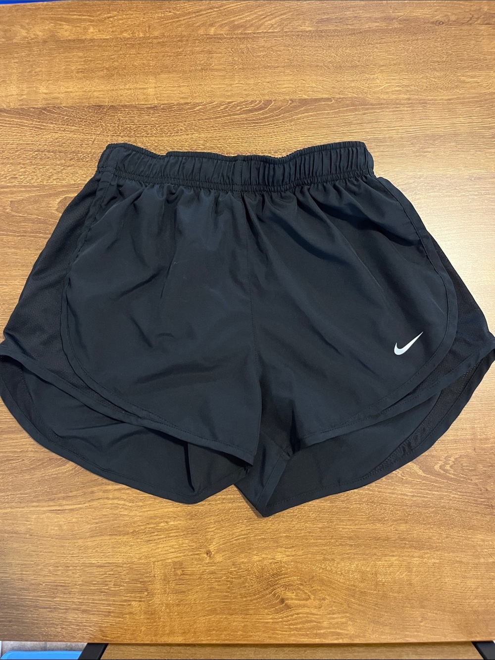 Nike Dri fit Women's Black Running Shorts with Reflective Swoosh (Small)